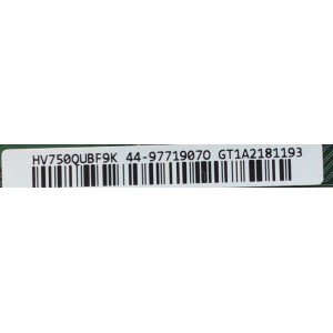 T-CON PARA TV SONY / NUMERO DE PARTE 44-9771907O / 47_6021573 / 44-97719070 / HV650QUB_F9K_V01 / PANEL KD-75X80K / KD75X80K